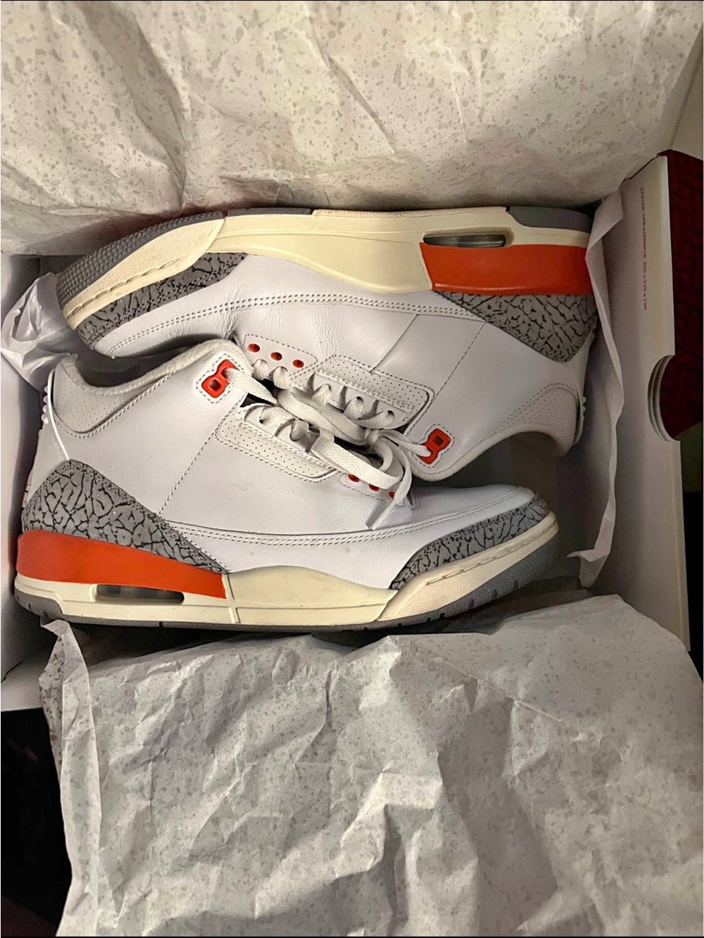 Jordan WMNS Air Jordan 3 Retro in White, Gray, and Black
